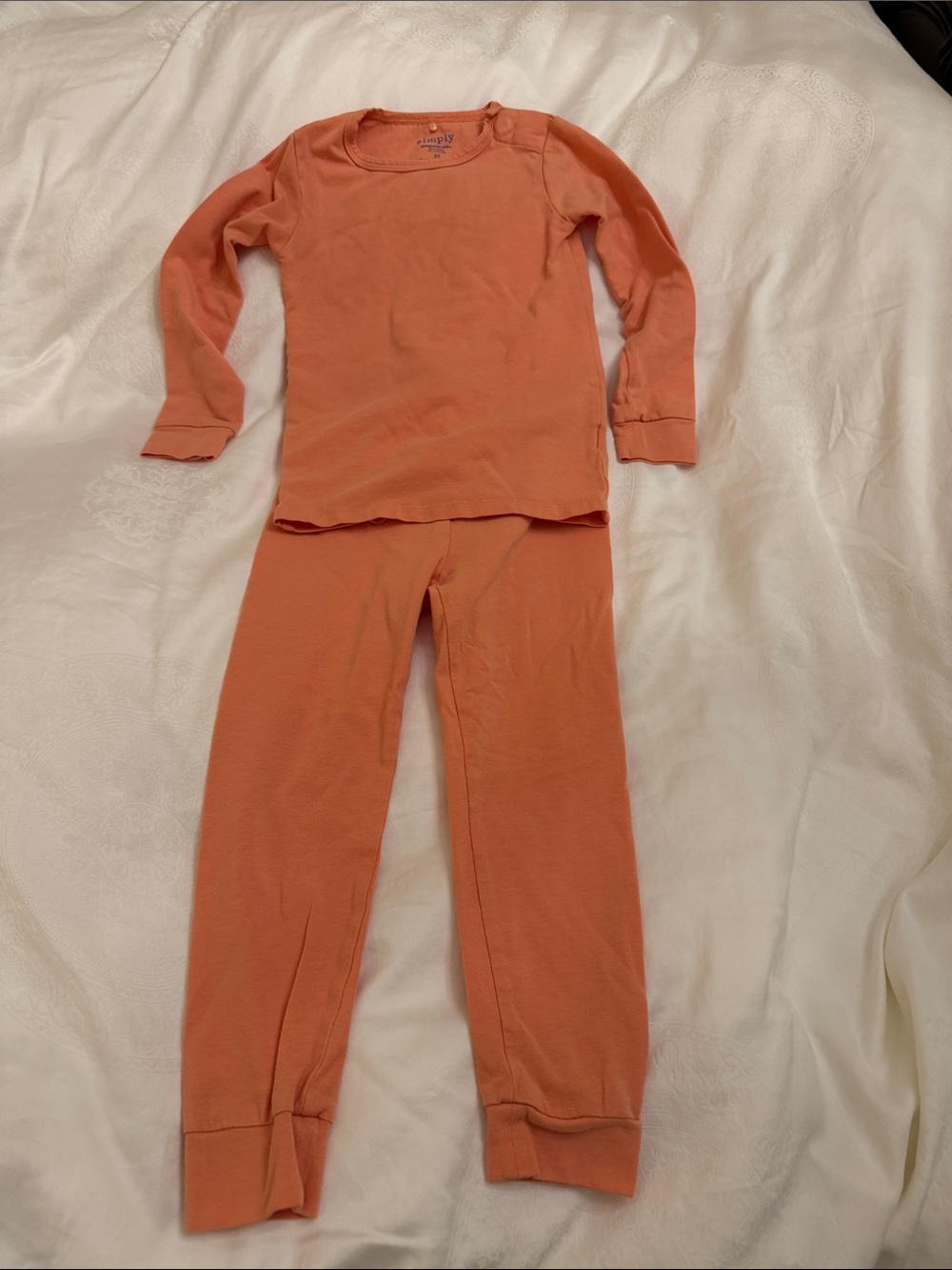 Simply Magnetic Me Orange Long-Sleeve Pajama Set